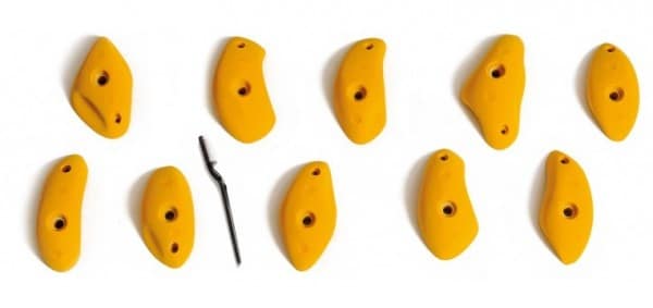 prises d'escalade type pinces